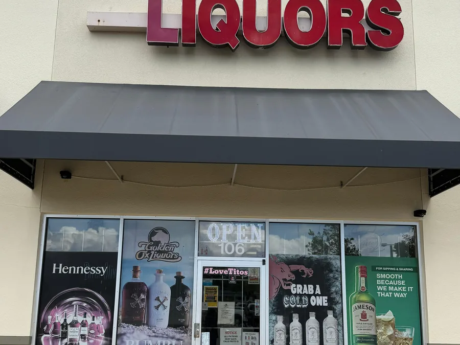 The Golden747 Liquors shop front