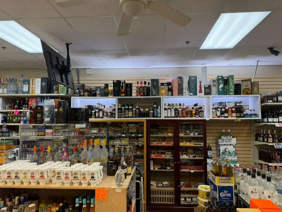 The humidor at Golden747 Liquors